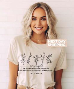 wild flowers bible verse shirt christian apparel floral tee faith based t shirt jesus clothing for women nhgl8