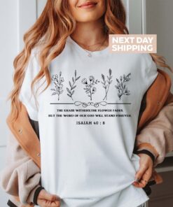 wild flowers bible verse shirt christian apparel floral tee faith based t shirt jesus clothing for women nmz1s