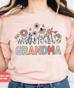 wildflower grandma shirt for mothers day cute floral design best grandma ever t shirt unique gift for grandmother jbrcc