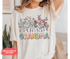 wildflower grandma shirt for mothers day flowered grandma t shirt best grandma ever gift cute grandma apparel eimnh