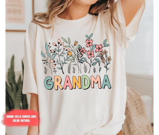 wildflower grandma shirt for mothers day flowered grandma t shirt best grandma ever gift cute grandma apparel eimnh