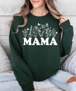 wildflower mama sweatshirt cute mom life shirt for mothers day plant lover gardener hoodie best mom ever gift 4nley