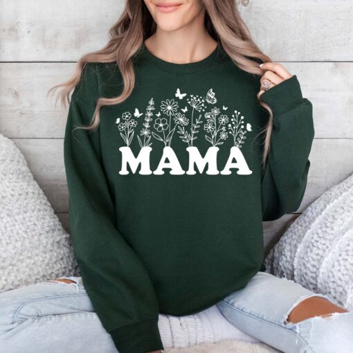wildflower mama sweatshirt cute mom life shirt for mothers day plant lover gardener hoodie best mom ever gift 4nley