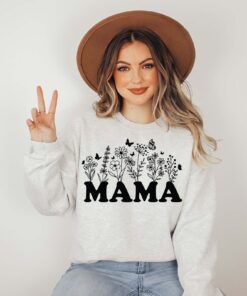 wildflower mama sweatshirt cute mom life shirt for mothers day plant lover gardener hoodie best mom ever gift 8ntlu