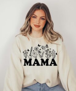 wildflower mama sweatshirt cute mom life shirt for mothers day plant lover gardener hoodie best mom ever gift rw9sq