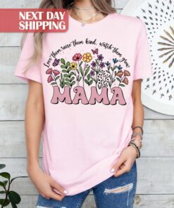 wildflower mom shirt love them raise them kind plant lover gardening shirt floral gifts for moms and mothers day esze7