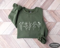 wildflower sweatshirt and t shirt for women floral shirt mothers day gift flower lover apparel kflv0 scaled