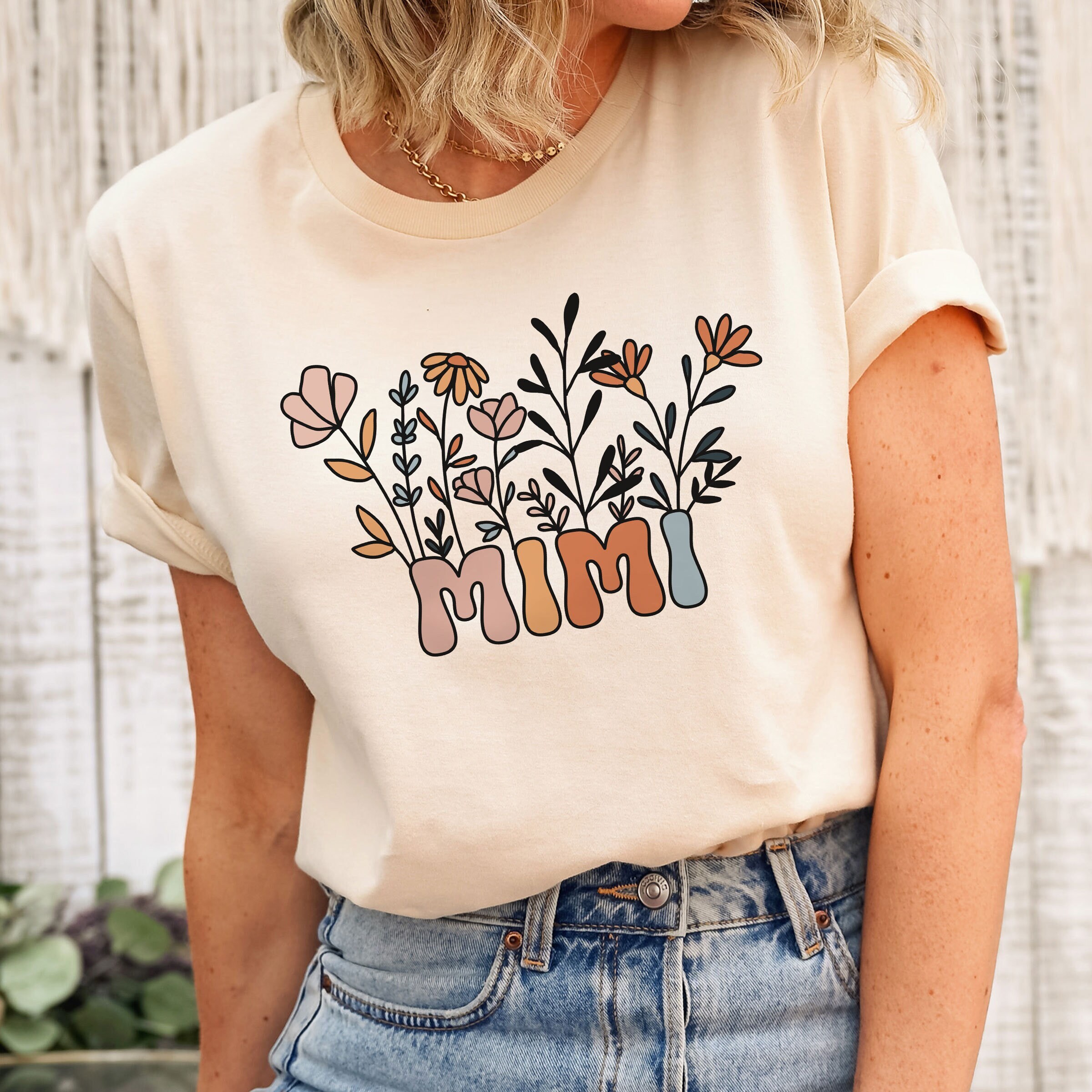 wildflowers grandma shirt for mimi gigi nana great grandma retro style mothers day gift criya