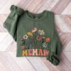 wildflowers grandma sweatshirt for new grandmother est 2023 pregnancy announcement nana baby reveal gift bdghh