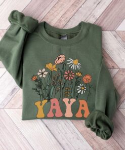 wildflowers grandma sweatshirt for new grandmother est 2023 pregnancy announcement nana baby reveal gift jxnj6