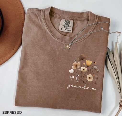 wildflowers grandma t shirt for mothers day gift personalized grandma shirt for mimi nana best grandma ever llsgd