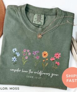 wildflowers grow bible verse shirt for christian moms vintage style religious t shirt unique mom life apparel iqekq