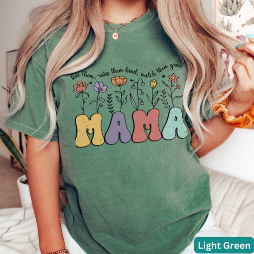 wildflowers mama shirt for mom life mothers day tee best mom ever t shirt unique motherhood gift for new moms gwvee