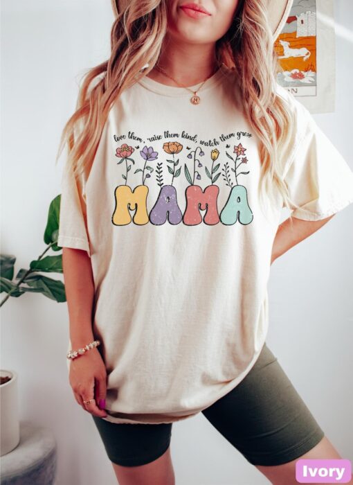 wildflowers mama shirt for mom life mothers day tee best mom ever t shirt unique motherhood gift for new moms on2nw