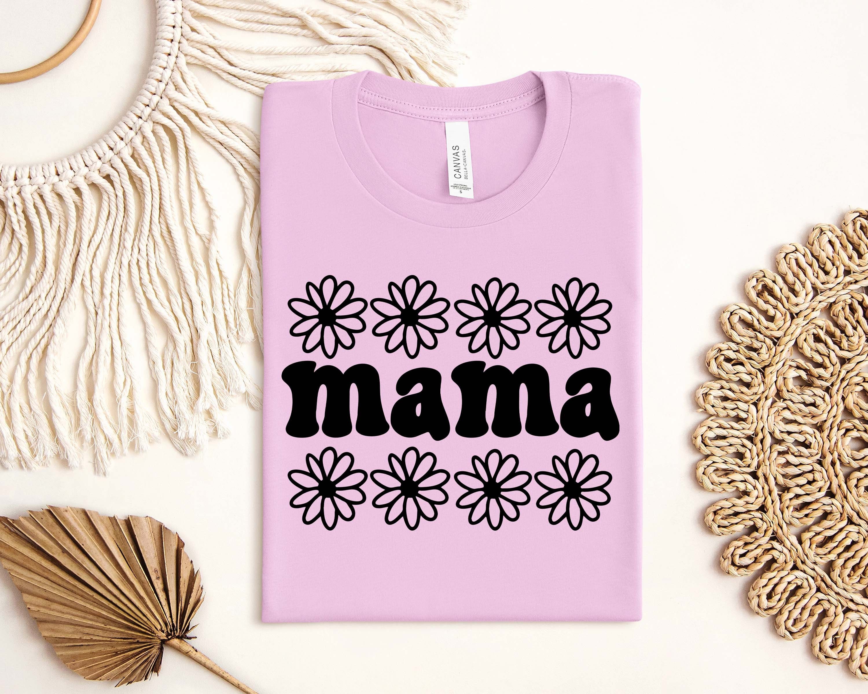 wildflowers mama shirt for new moms retro floral t shirt mothers day gift mom est 2024 pregnancy baby shower gift estm9 scaled