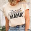 wildflowers mama shirt retro floral t shirt for new moms mothers day gift mom est 2024 baby shower pregnancy shirt nh6tb