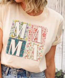 wildflowers mama shirt retro floral t shirt for women best mom ever shirt mothers day gift cute mom life tee p0woj