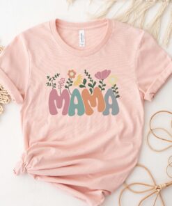 wildflowers mama shirt retro mom t shirt floral design for mothers day gifts cute flower shirts for women p7h3d