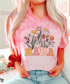 wildflowers mama shirt retro mom t shirt floral design for women ideal mothers day gift cute mom life tee zw1fh