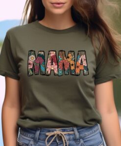 wildflowers mama shirt retro mom t shirt floral flower shirt for women best mom ever gift cute new mom tee pq6sa