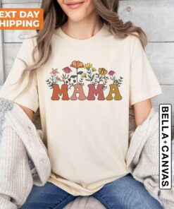 wildflowers mama shirt retro mom t shirt floral shirt for women best mom ever gift mothers day apparel 8d14r