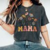 wildflowers mama shirt retro mom t shirt floral shirt for women best mom ever gift mothers day shirt for new moms kgtbf