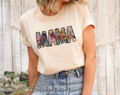 wildflowers mama shirt retro mom t shirt floral shirt for women mothers day gift cute mom tee unique flower design atynp