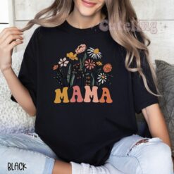 wildflowers mama shirt retro style floral t shirt for women best mom ever mothers day gift new mom shirt jbr7t