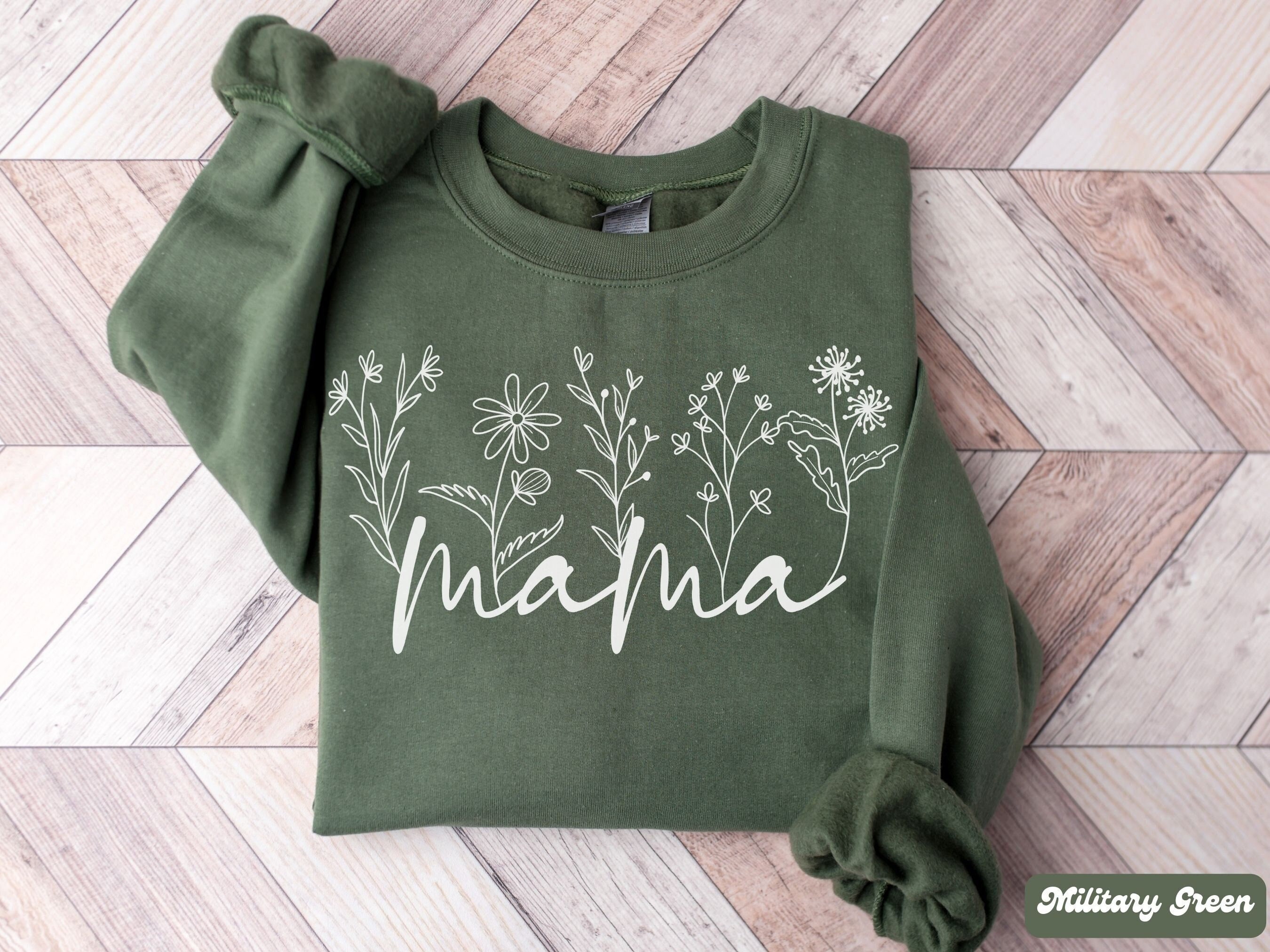 wildflowers mama sweatshirt floral plant mom shirt botanical tee mothers day gift for new moms flower shirts for women l0csq scaled