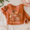 wildflowers mama sweatshirt for new mom gifts cute mama crewneck shirt best mom ever apparel for mothers day 13xtr