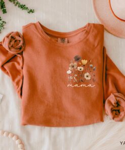 wildflowers mama sweatshirt for new mom gifts cute mama crewneck shirt best mom ever shirt for mothers day qh0wf