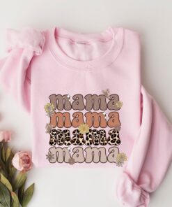 wildflowers mama sweatshirt for new moms personalized mom est 2024 mothers day gift baby shower pregnancy gift hjqhw