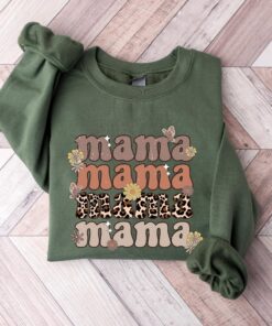 wildflowers mama sweatshirt for new moms personalized mom est 2024 mothers day gift baby shower pregnancy gift llzva