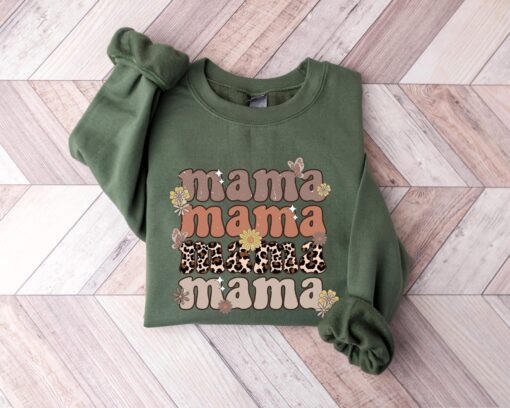 wildflowers mama sweatshirt for new moms personalized mom est 2024 mothers day gift baby shower pregnancy gift llzva scaled