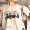 wildflowers mama sweatshirt for new moms retro style best mom ever shirt mothers day gift baby shower pregnancy gift 2023 v4sv7