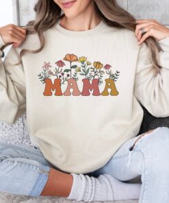 wildflowers mama sweatshirt retro floral hoodie for mothers day best mom ever gift cute new mom shirt o9xbj