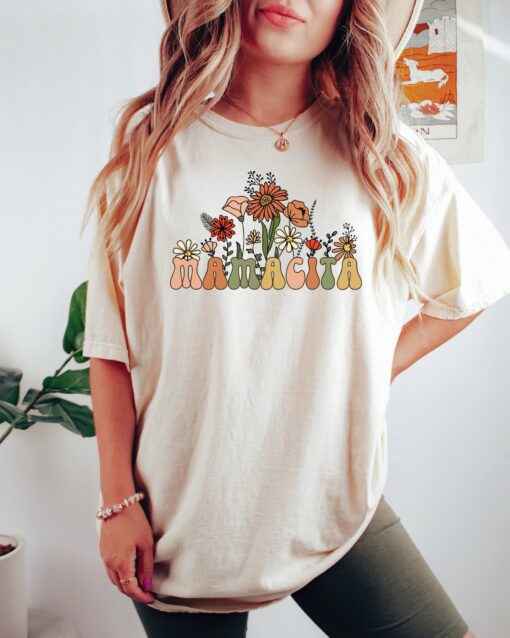wildflowers mamacita shirt for cinco de mayo party mexican fiesta t shirt womens serape style fun and colorful design