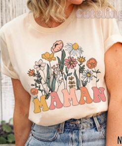 wildflowers maman shirt french mom shirt cute mama tee for mom to be plus size mothers day gift 6cpb0