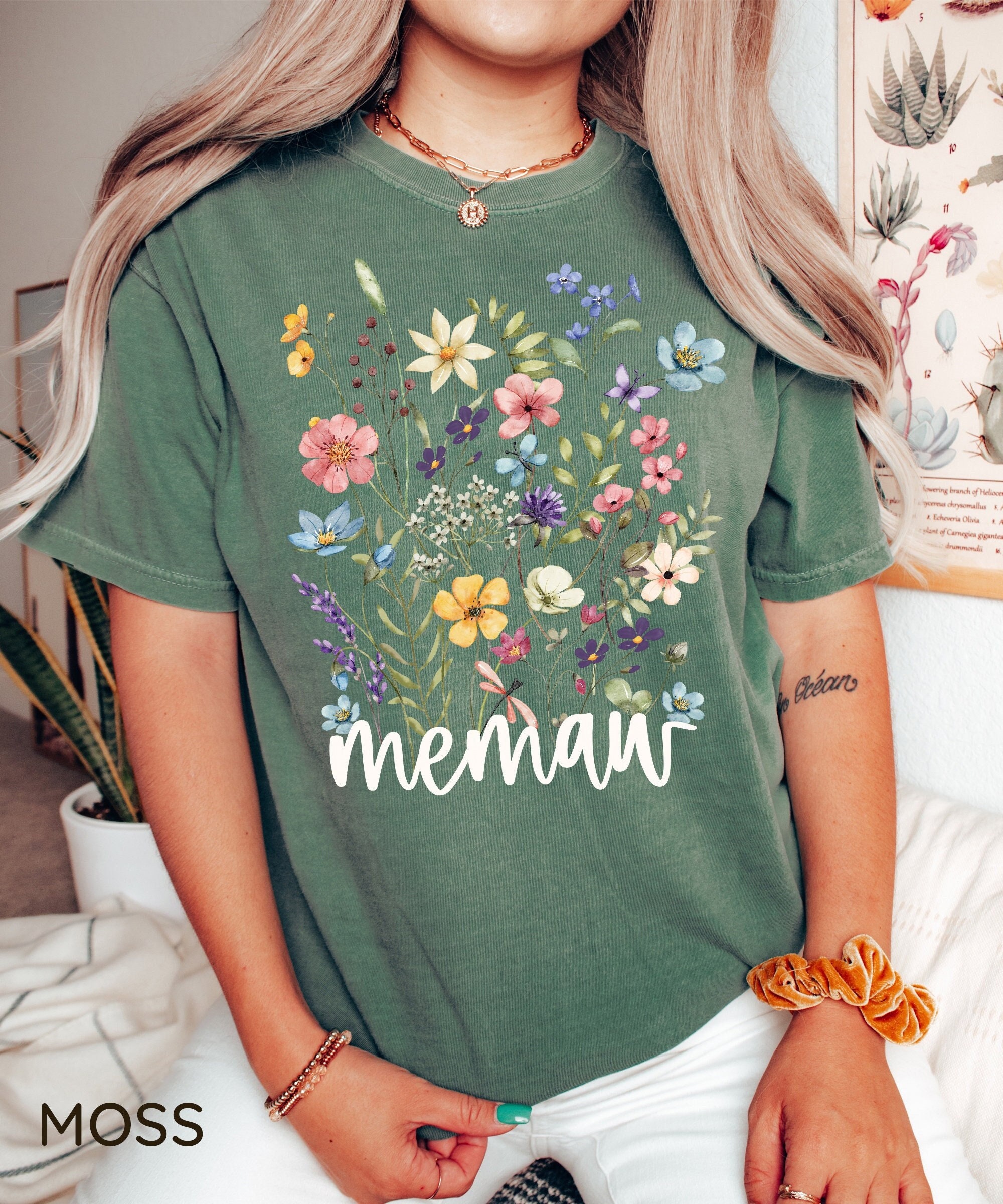 wildflowers memaw shirt funny grandma t shirt mothers day gift for new grandma cute memaw tee unique memaw gifts nlrnf