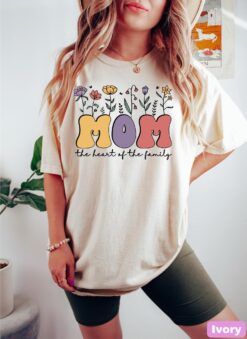 wildflowers mom shirt for mothers day cute mom life t shirt motherhood tee best mom ever gift for new moms pbh1v