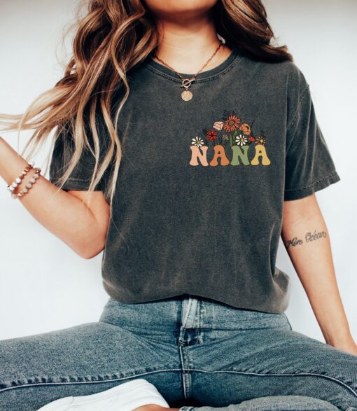 wildflowers nana shirt for grandma mothers day tee cute nana t shirt personalized gifts for nana best grandma shirt acezm