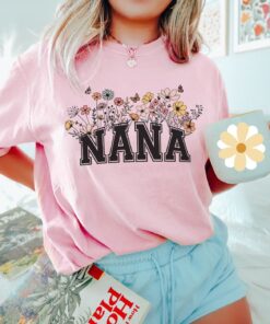 wildflowers nana shirt for new grandmas comfortable tee flower shirt for women great mothers day gift ideas q1xxp