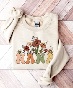 wildflowers nana sweatshirt for grandma cute nana shirt mothers day gift personalized nana birthday gift rsyba