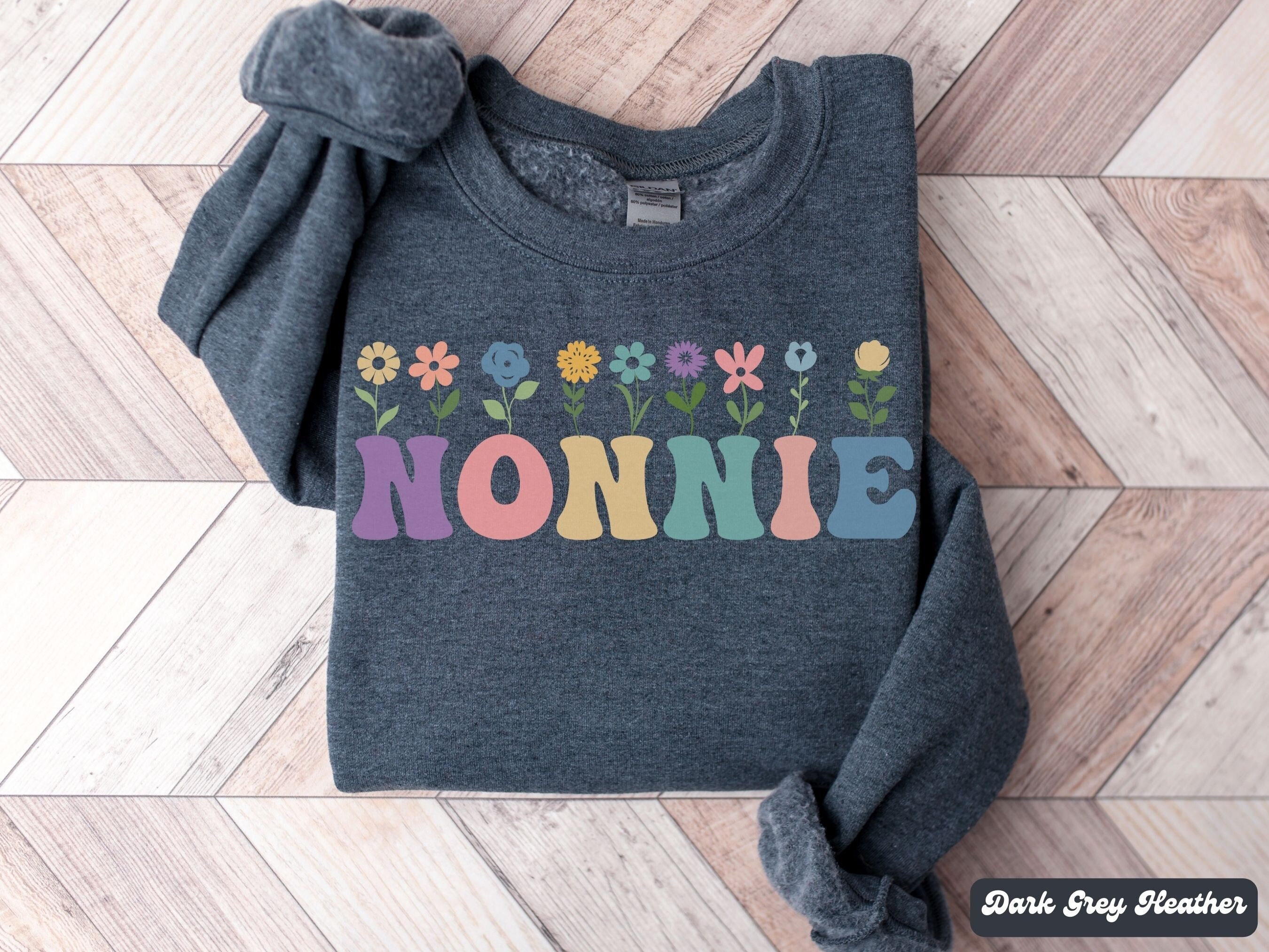 wildflowers nonnie sweatshirt retro floral grandma shirt for mothers day pregnancy reveal and birthday gift gpqra scaled