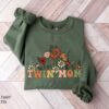 wildflowers twin mom sweatshirt hoodie best mom ever shirt unique mothers day gift for new twin mama 9thgl