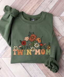 wildflowers twin mom sweatshirt hoodie best mom ever shirt unique mothers day gift for new twin mama 9thgl