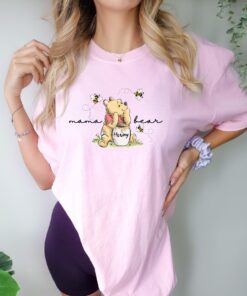 winnie the pooh mama bear shirt cute mom life tee trendy mother day gift personalized mama bear t shirt 1zwyb