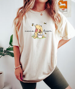 winnie the pooh mama bear shirt cute mom life tee trendy mother day gift personalized mama bear t shirt u6hw1