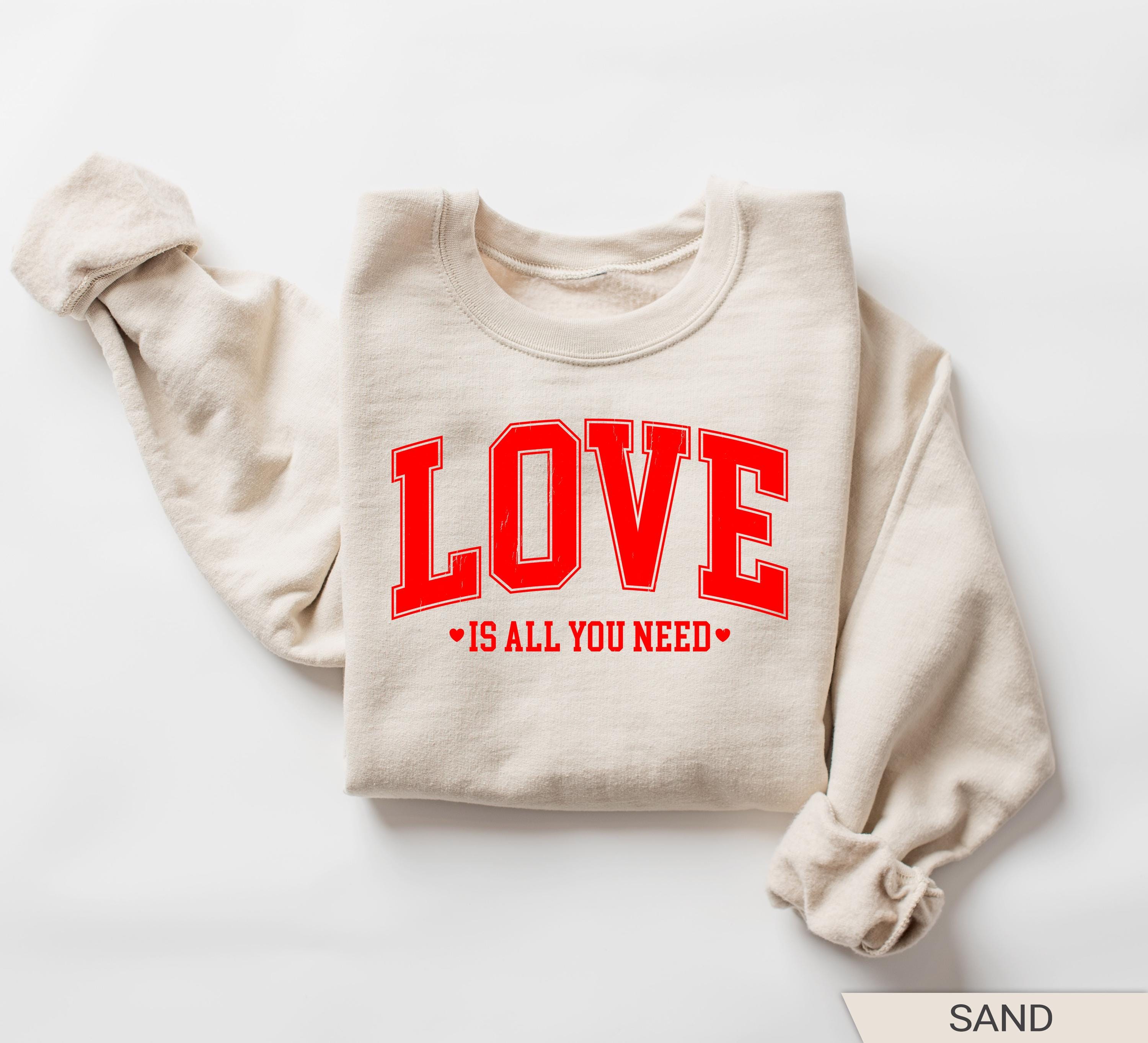 womens love sweatshirt for valentines day cute heart design perfect for valentines gifts and celebrating love cwibq scaled