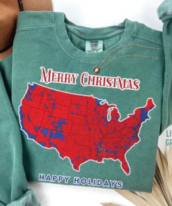 womens trump sweatshirt christmas 2024 election map republican apparel best gifts for mom and supporters reehw